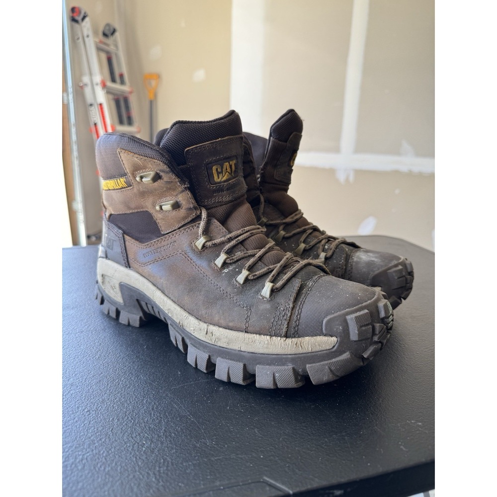 Cat Invader Hiker Mens 10.5 Composite Toe Work Boots Brown P91541